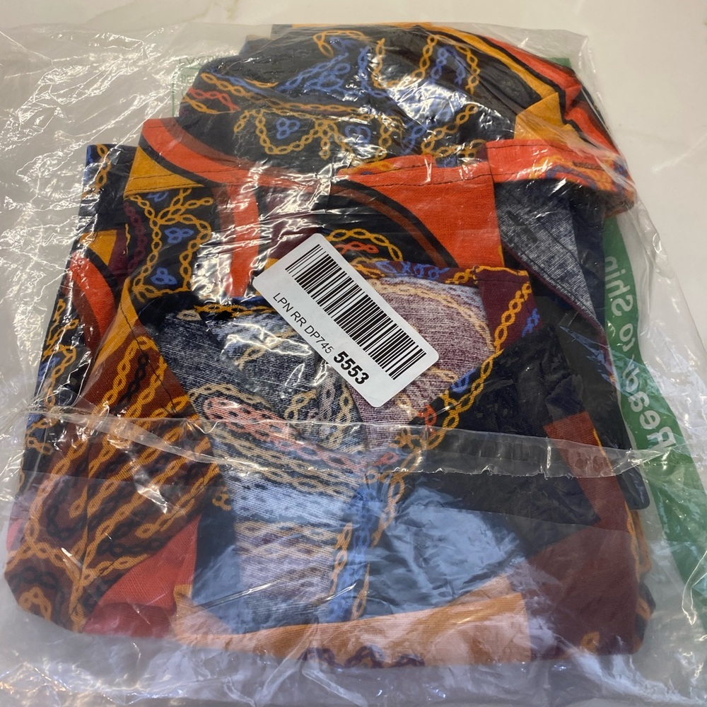LUC MATTON Men's Bold Multi-Color Patterned Button-Up Shirt NEW - Picture 2 of 11